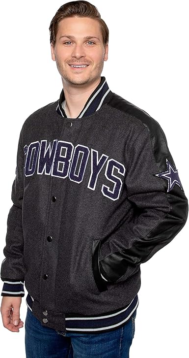 dallas cowboys wool varsity jacket