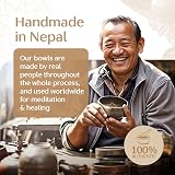 Silent Mind Tibetan Singing Bowl Set with Cushion & Mallet – Beginner Friendly view 7