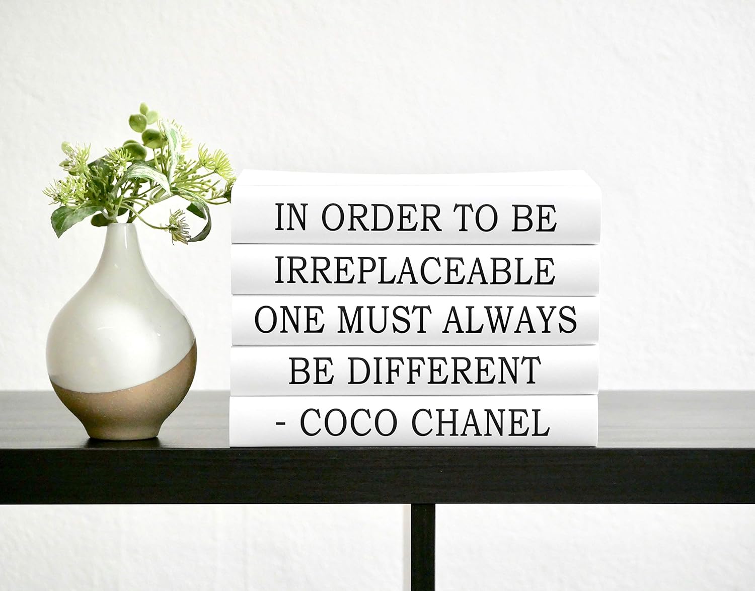 Amazon Com Fashion Designer Quote Decorative Books White Black