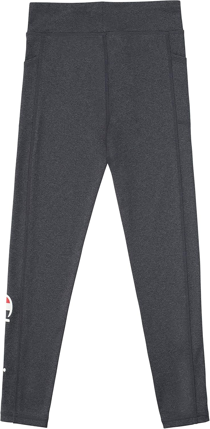 Champion Girls Heritage Stretch Active Tech Leggings with Media Pocket: Clothing