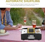 ZONJIE Automatic Card Shuffler 2 Decks Battery Operated Poker Shuffler view 7