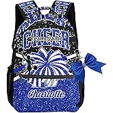 Blue Cheer Custom Cheer Backpack Cheer for Cheerleader Personalized Cheerleading Backpack Bag, Cheer Coach Casual Travel Daypack