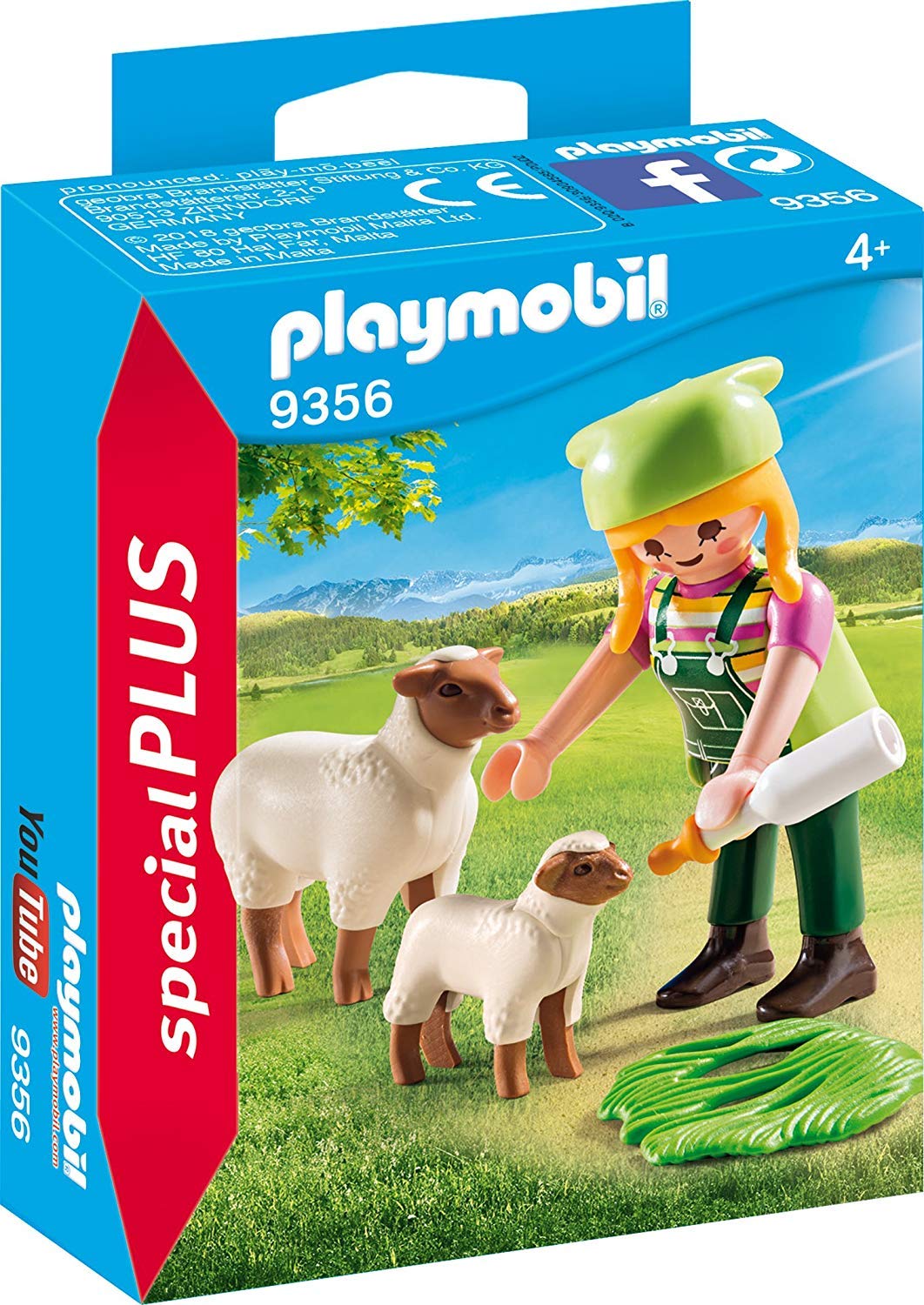 Playmobil 9356 Special Plus Farmer with Sheep, Fun Imaginative Role-Play, PlaySets Suitable for Children Ages 4+