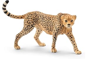 Schleich Wild Life Realistic Female Cheetah Figurine - Authentic and Highly Detailed Wild Animal Toy, Durable for Education and Fun Play for Kids, Perfect for Boys and Girls, Ages 3+