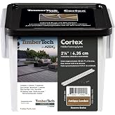 TimberTech Cortex Collated Hidden Screws and Plug System for Fastening Composite Decking - Pack of 224 Deck Plugs to Cover 100 LF (Antique Leather)