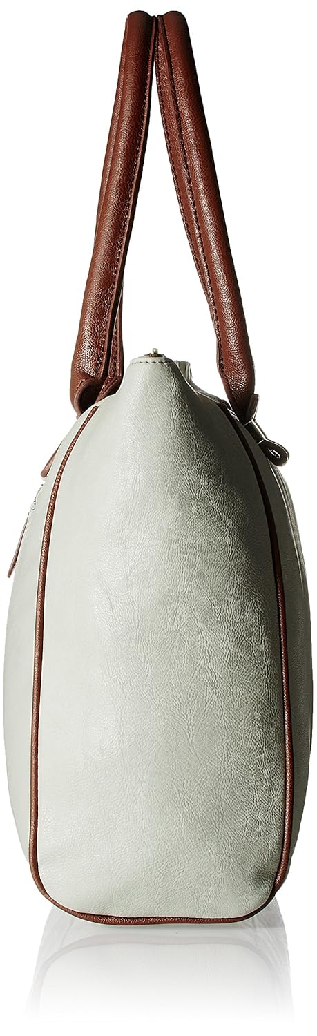caprese women's sheeba satchel (light grey)