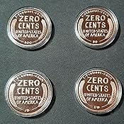 Amazon.com: Aizics Mint Set of 4 Zero Cents Pennies ...