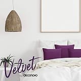 Deconovo Velvet Cushion Covers Set of 2 50x50 cm Purple 20x20 in view 5