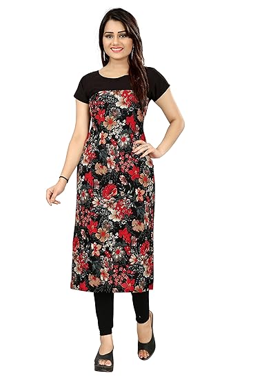 Women's Crepe Straight Kurta