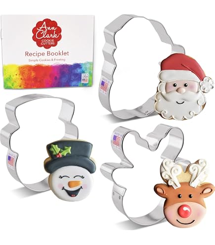 Set 5 Cortadores De Galletas De Navidad Acero Inoxidable | Meses Sin