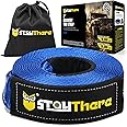 Stay There 3'' x30 ft Tow Strap, Heavy Duty with 30,000 lb Capacity-Emergency Towing Rope for Recovery Vechiles-Storage Bag (