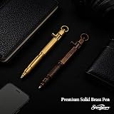 SMOOTHERPRO Solid Brass Bolt Action Pen Bronze BR631 Ballpoint view 3