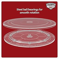 TROOPS BBQ 9” Lazy Susan Turntable Organizer for