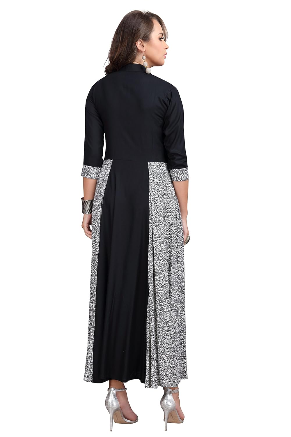 mt women's rayon party wear long kurti (ma-2043)