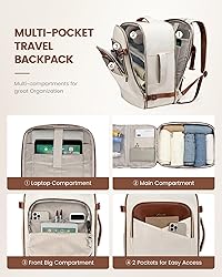 LOVEVOOK Travel Backpack for Women&Men,Personal