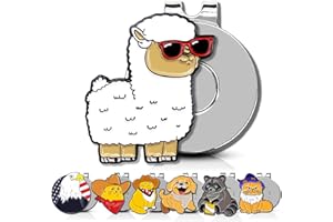 ClubSmith® Animal Golf Ball Marker with Magnetic Hat Clip, Funny Cute Cat & Dog, Premium Alignment Putting Mark, Golf Accessories & Gifts for Men and Women