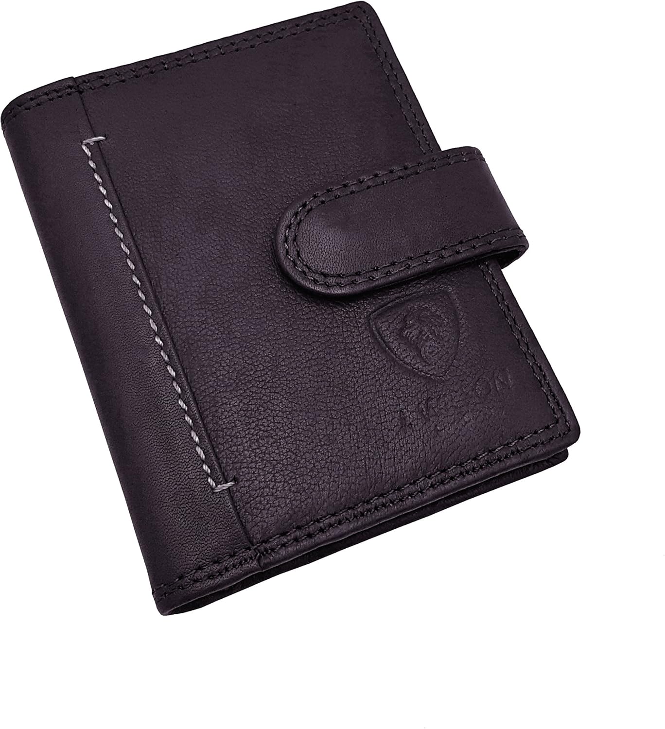 J. Wilson London Designer Soft Genuine Leather Credit Card Holder Wallet with Plastic Sleeves RFID Safe Contactless Blocking ID Protection 16 Clear Plastic Pockets - Image 3