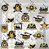 Graduation Hanging Swirls, 57 Pcs Graduation Swirl Decorations, Congrats Grad Hanging Swirl & Graduation Party Hanging Swirl for Graduation Hanging Decorations & 2025 Graduation Party Decorations