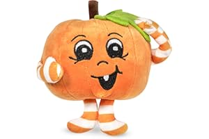 BEARINGTON COLLECTION Bearington Stuffed Pumpkin Plush - Soft & Huggable Plush Toy for Kids - Safe & Cuddly Stuffed Animal - Cuddly Kids Plush Pal - Carver Pumpkin, 5"