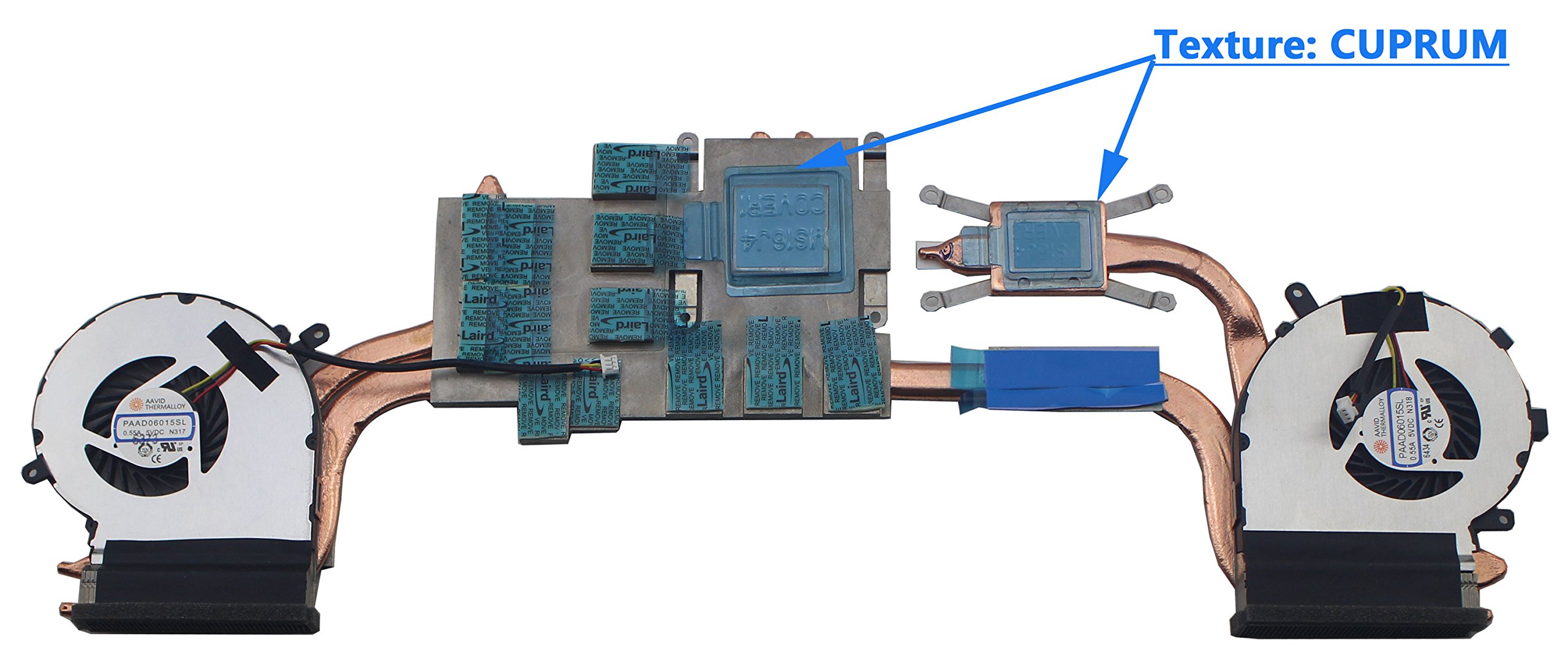 Buy CHNASAWE Laptop CPU & GPU Cooling Fan with Heatsink (Updated