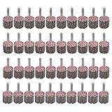 Rocaris 40 Pack Flap Wheel 1" x 1", 1/4" Mounted