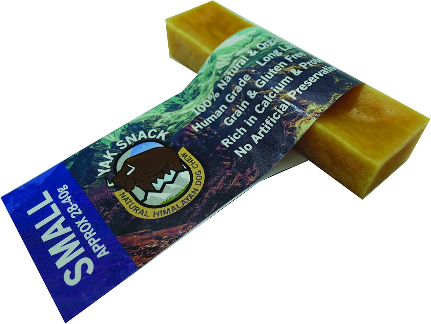 Yak Snack Natural Dog Chew, Small (Approx 28-40g) - 2 Pack