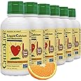 CHILDLIFE ESSENTIALS Liquid Calcium Supplement for Kids - Baby Calcium with Magnesium, Zinc, and Vitamin D3 - Orange Flavor, 16 fl oz (6 Pack)
