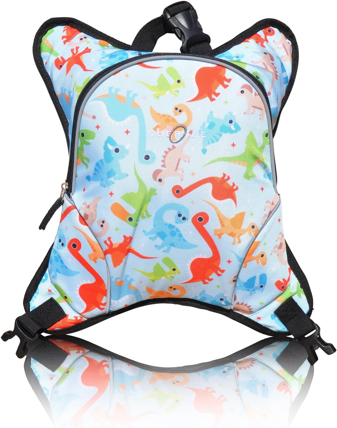 Baby Bottle Cooler Attachment for Obersee Backpack or Bag, Insulated Baby/Tot Bottle Carrier Dinos (O3CA034)