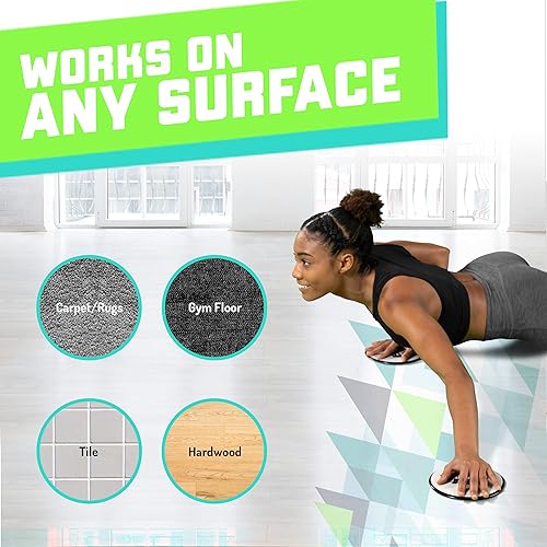 Elite Sportz Core Sliders For Working Out Dual Sided Home Core