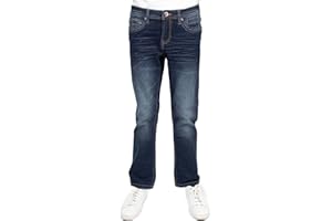 CULTURA AZURE CULTURA Slim Fit Jeans for Boys, Toddler, Little Boy, Kids, Big Boys, Teens Slim Wash Denim Pants Size 2T-20
