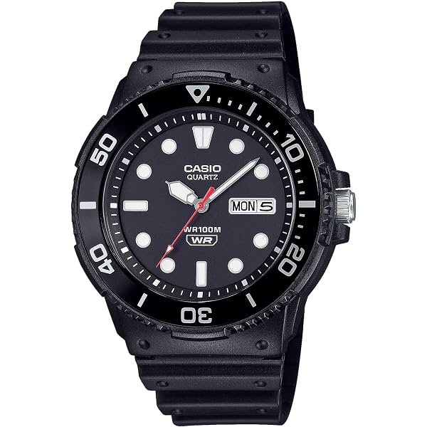 Casio MW620H-3AV Men's Illuminator Watch – Green Dial, Black Resin, 100M WR, New
