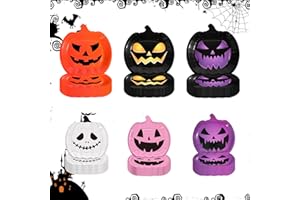 SJJPDYY Halloween Plates - Pumpkin Paper Plates Disposable for Halloween Decor Halloween Decorations for Table Halloween Party Supplies Halloween Party Favor