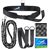 Swimming Training Belt 8-25FT Adjustable Swimming Resistance Belt, Stationary Harness for Any Pool Without Counter Current System