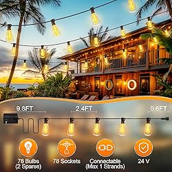 Outdoor String Led Patio Lights - 200Ft 60M Outside