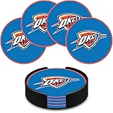 Rico Industries NBA Basketball Standard Classic Favorites: PVC Coaster Set (4-Pack)
