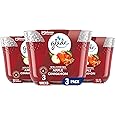 Glade Candle Apple Cinnamon, Fragrance Candle Infused with Essential Oils, Air Freshener Candle, 3-Wick Candle, 6.8 Oz, 3 Count
