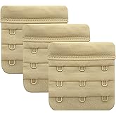 LeonHien Women's Bra Extenders 2 Hook/3 Hook/4 Hook, Soft and Comfortable Bra Strap Extension