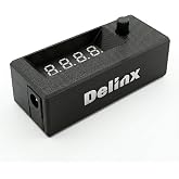 Delinx 12V 4-Pin PWM PC Fan Speed Controller, Auto/Manual Dual Mode,60W | Compatible with 5V 24V 4-pin fan, Digital display real-time temperature (℉) and fan speed (RPM),Powered by PD 3.0 or DC5521