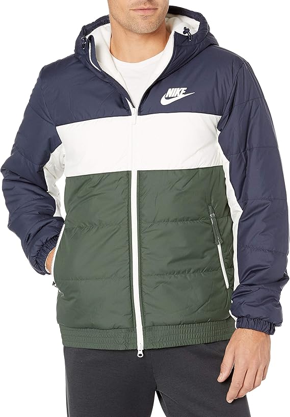 NIKE Men's Men's Nike Sportswear Synthetic Fill Jacket Hooded Full Zip Jacket: Amazon.co.uk 