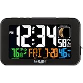 La Crosse Technology 617-1485B Atomic Color Alarm Clock with USB Charging Port