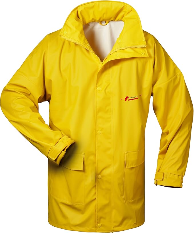 NORWAY Regen Jacke mit Kapuze PU