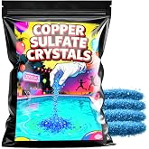Copper Sulfate Crystals, 99.9% Pure 4 oz Copper Sulfate Powder, Cupric Sulfate, Pentahydrate Crystals, Reagent, Blue Vitriol for Roofs, Pools, Sidewalks