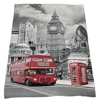 Big Ben Londres Bus Pour Sauna Avec Serviette De Plage 75 X