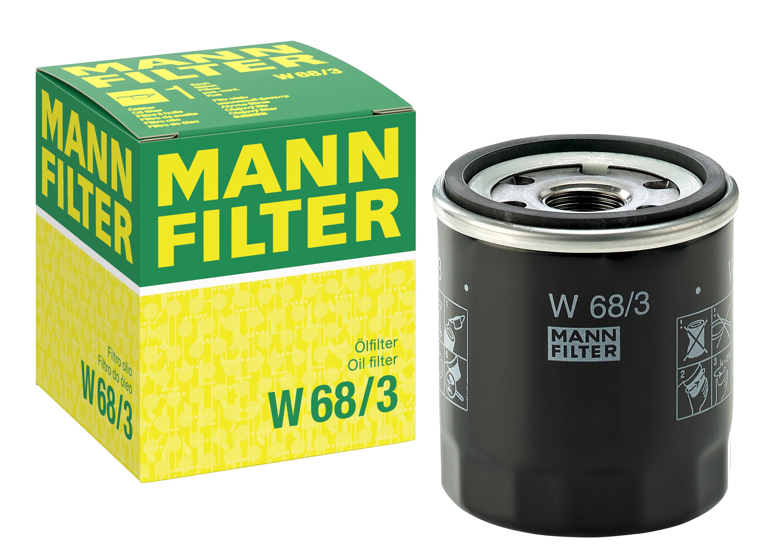 MANN-FILTER W 68/3 Oil Filter - for Cars + Transporters