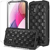 Simpolor Case for Moto G Stylus 2021 Case, Bumper Protective Phone Case with [2 x Screen Protector] Shockproof TPU and 3D Sof