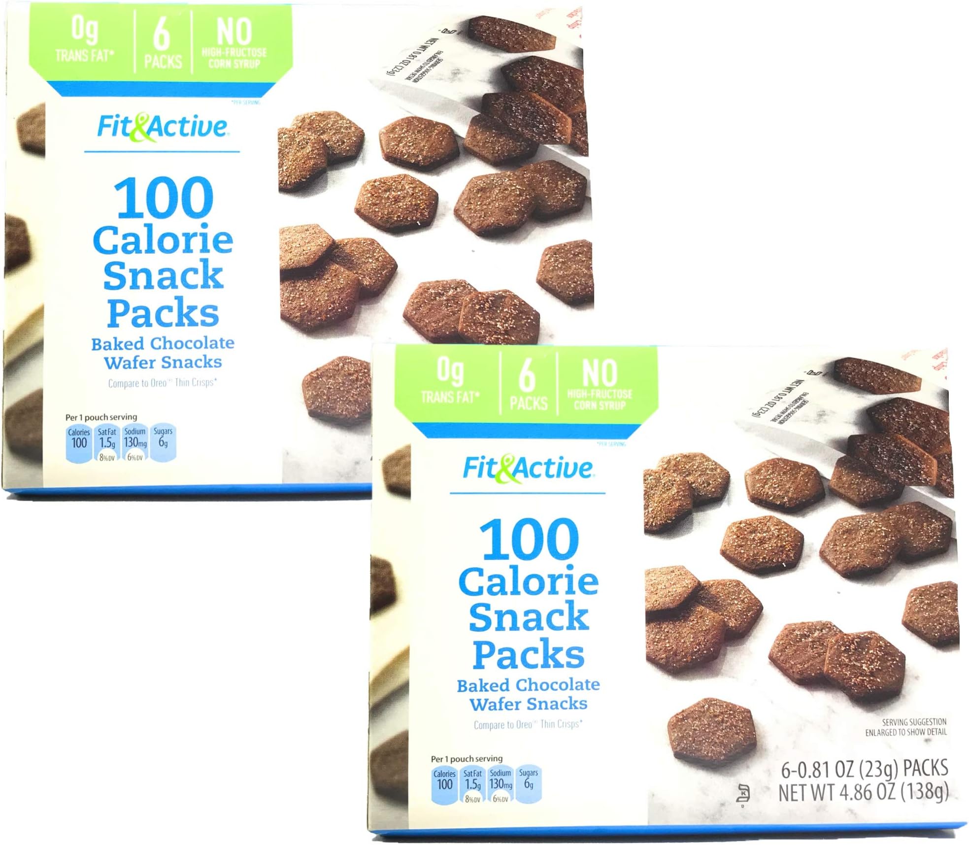 Fit and Active 100 Calorie Snack Pack Chocolate Crisp (2Ct)