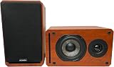 Roxel RBS 300 Cherry Wood Passive Bookshelf Speaker 4in Carbon Woofer 1in Silk view 4