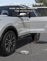 Giraffe Tools Retractable 12V Car Tyre Inflator with Gauge & Adapters view 3