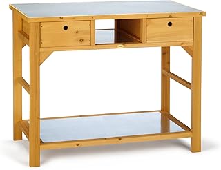 Habau 3107 Gartentisch mit Schublade, 110 x 55 x 99 cm