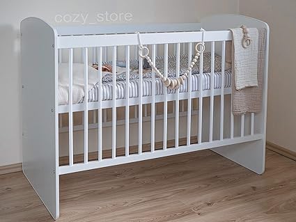 Socozy Wit Massief Pine Wood Babybedje I Gratis Gezonde Kokosnoot Buckwheat Matras I Bed Voor Baby 3 Matrasposities Eco Verf Minimalistisch 120x60 Amazon Nl
